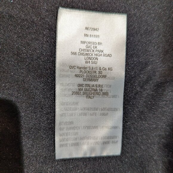 Dennis Basso Long Sleeve Royal Blue and Black Dress, Size 8. - Picture 12 of 12